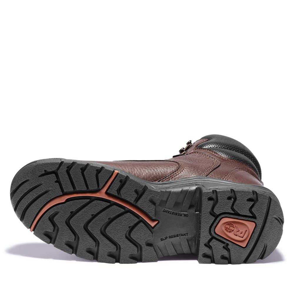 Bocanci De Muncă Timberland Barbati Maro Inchis - Pro® Titan® 6\" Soft Toe - Romania - TVQIZF824